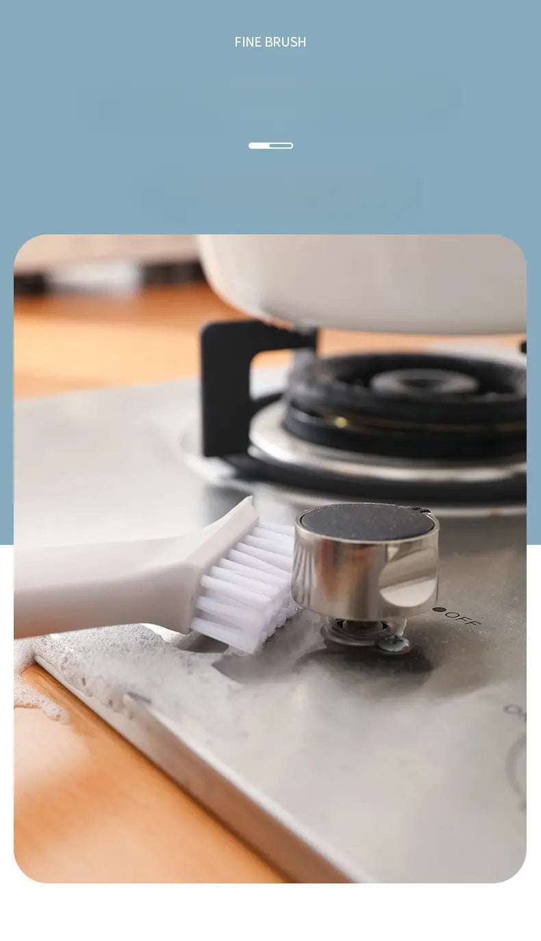 Brosse 2 en 1 avec pince à épiler pour le nettoyage de la cuisine