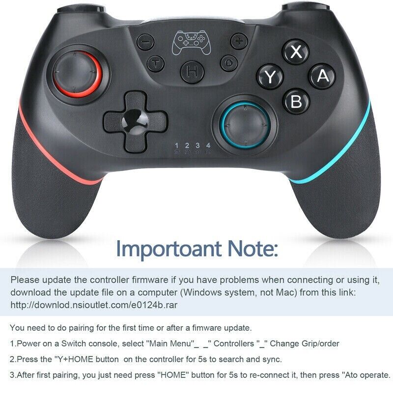 Wireless Pro Controller for Nintendo Switch – Turbo & Vibration