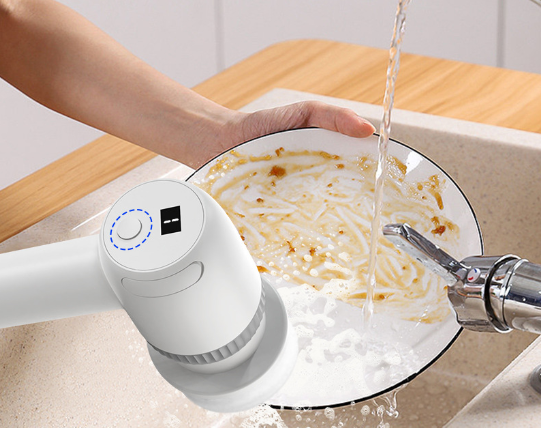 Brosse de nettoyage électrique automatique pour cuisine et salle de bain