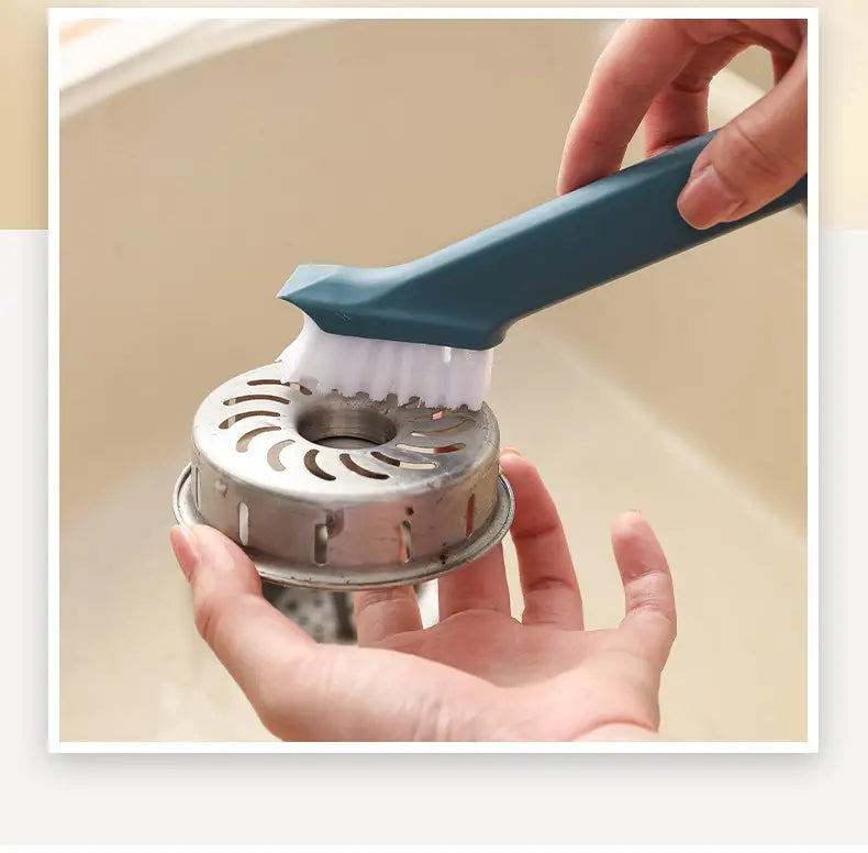 Brosse 2 en 1 avec pince à épiler pour le nettoyage de la cuisine
